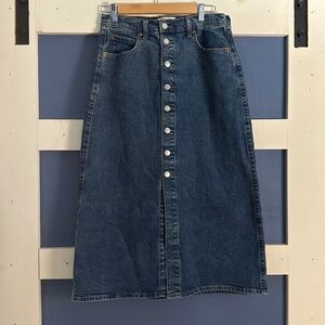 Midi jean skirt